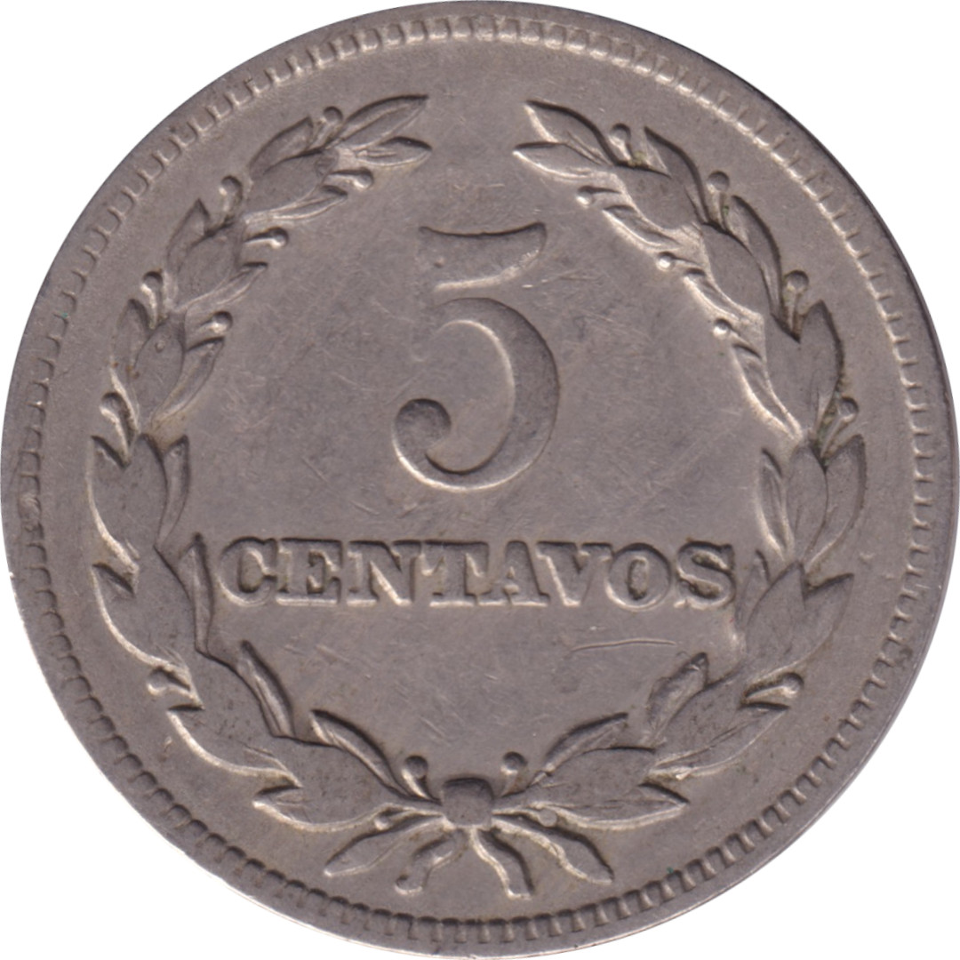 5 centavos - Francisco Morazan • Type 1
