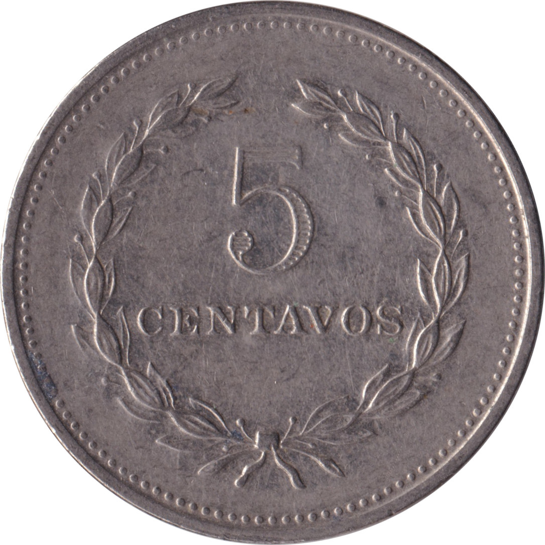 5 centavos - Francisco Morazan • Type 2
