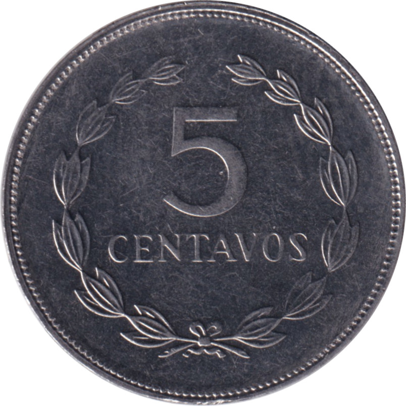 5 centavos - Francisco Morazan • Type 3