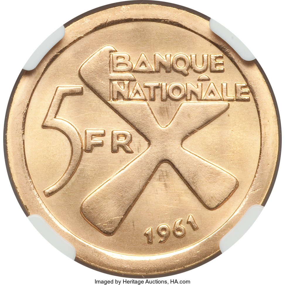 5 francs - Bananes
