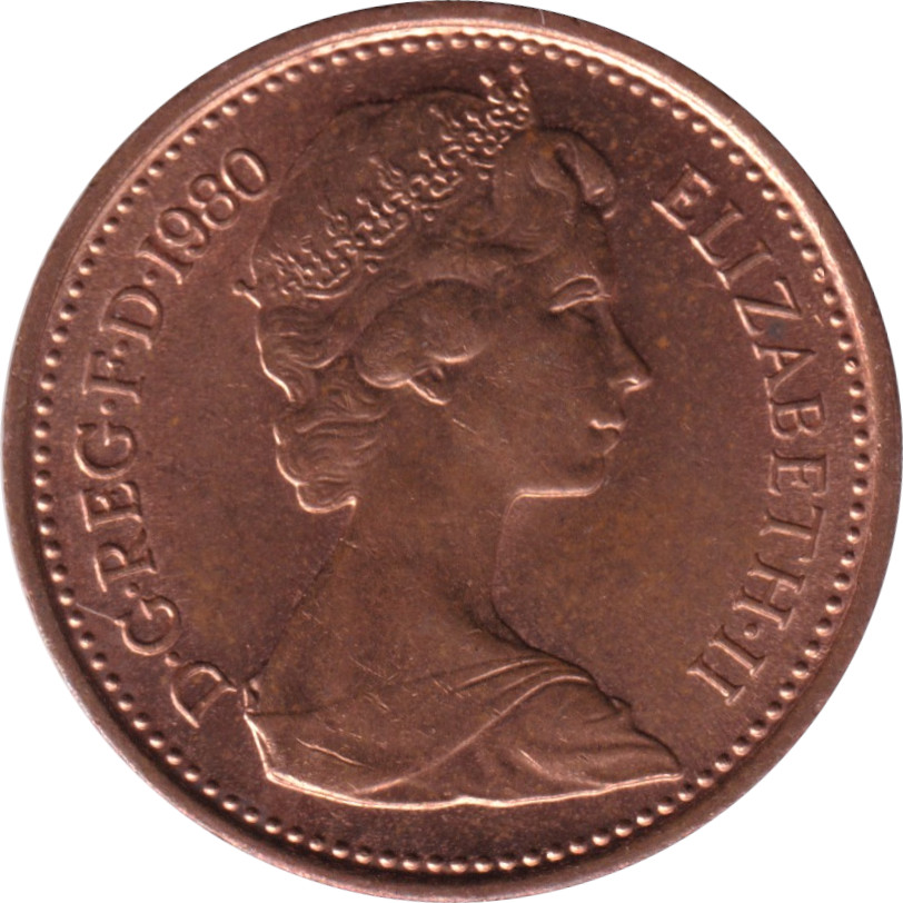 1/2 penny - Elizabeth II - Buste jeune