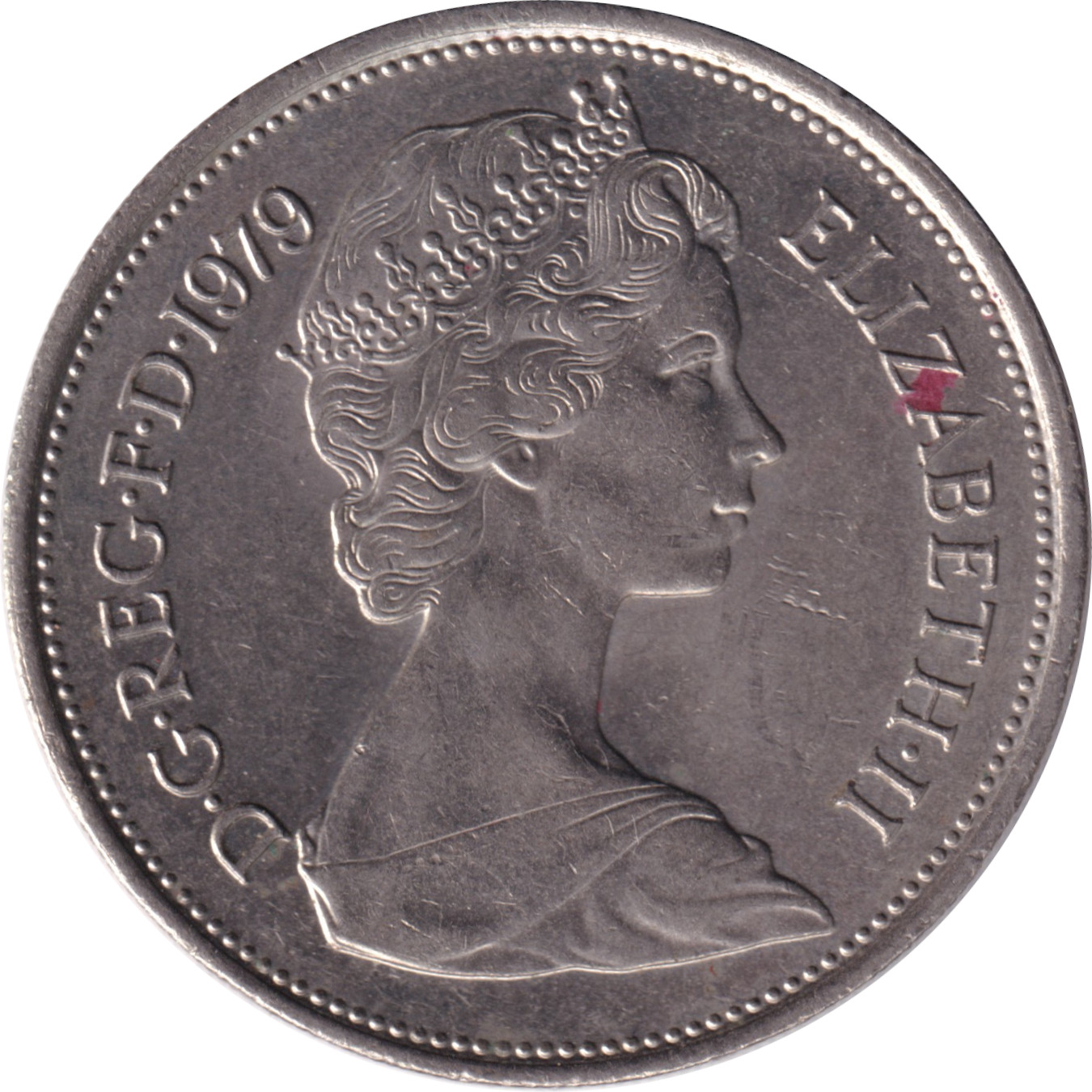 10 pence - Elizabeth II - Buste jeune