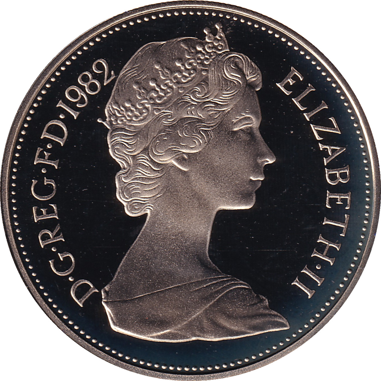 10 pence - Elizabeth II - Buste jeune