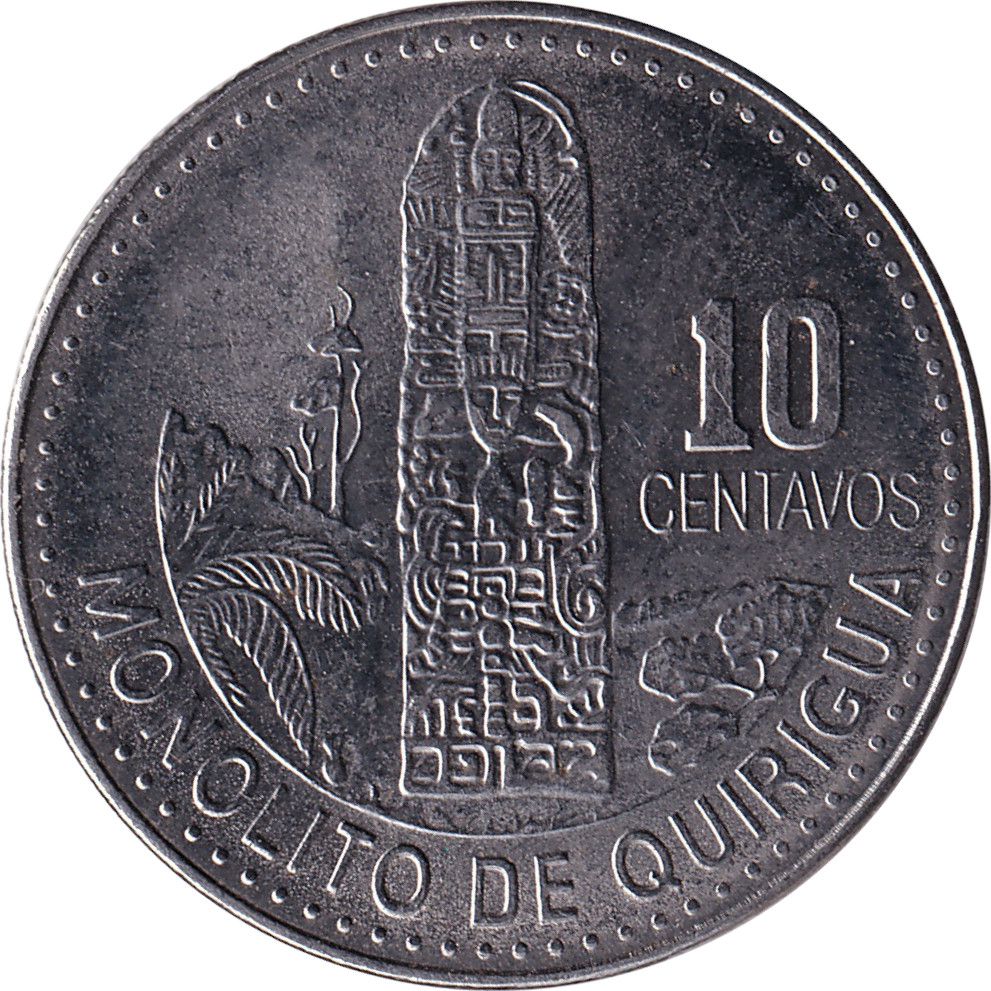 10 centavos - Emblème - Monolithe