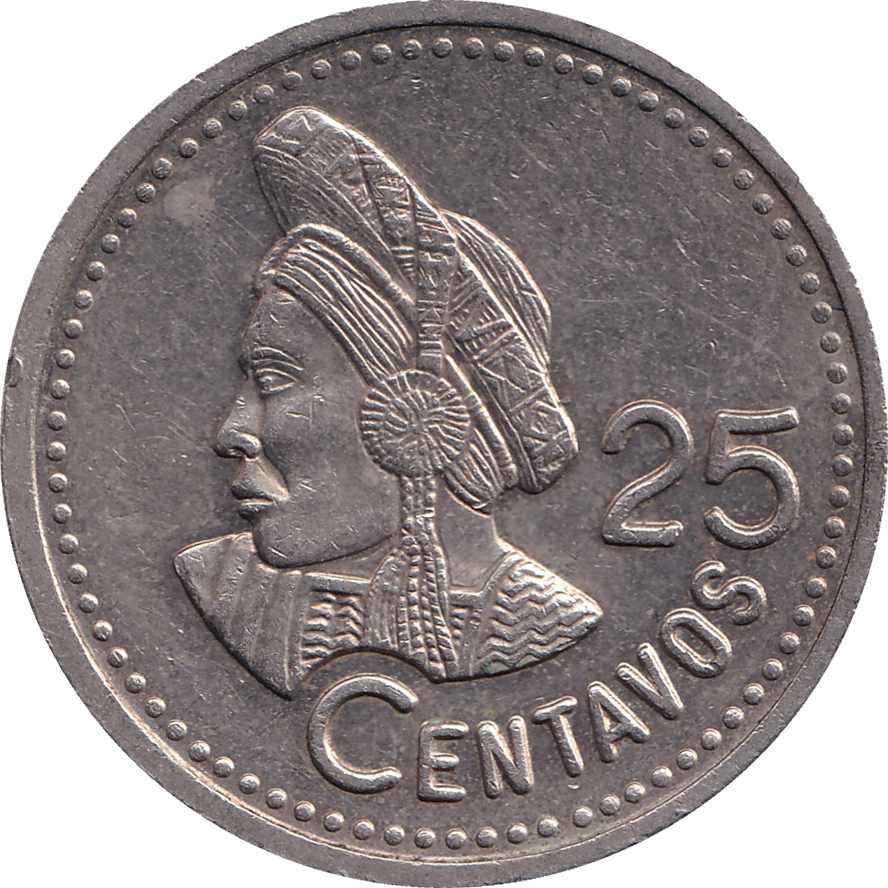 25 centimos - Emblème - Amérindien