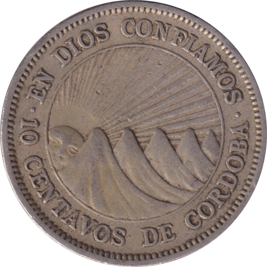 10 centavos - Francisco Hernández de Córdoba - Type tardif