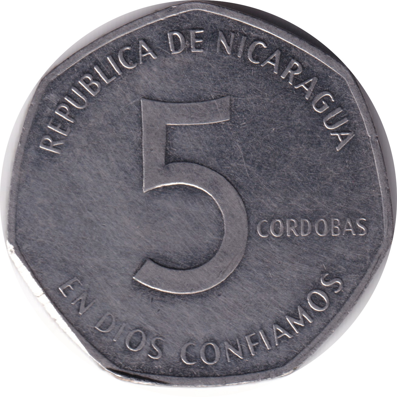 5 cordobas - César Augusto Sandino