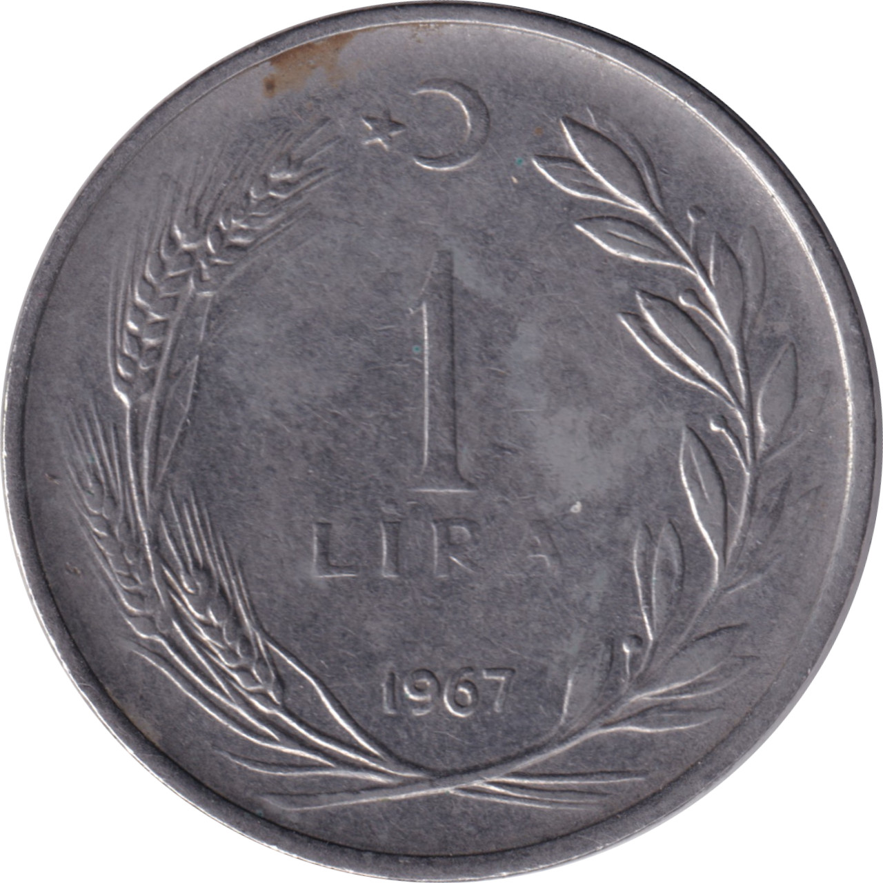 1 lira - Kemal Ataturk - Type 2