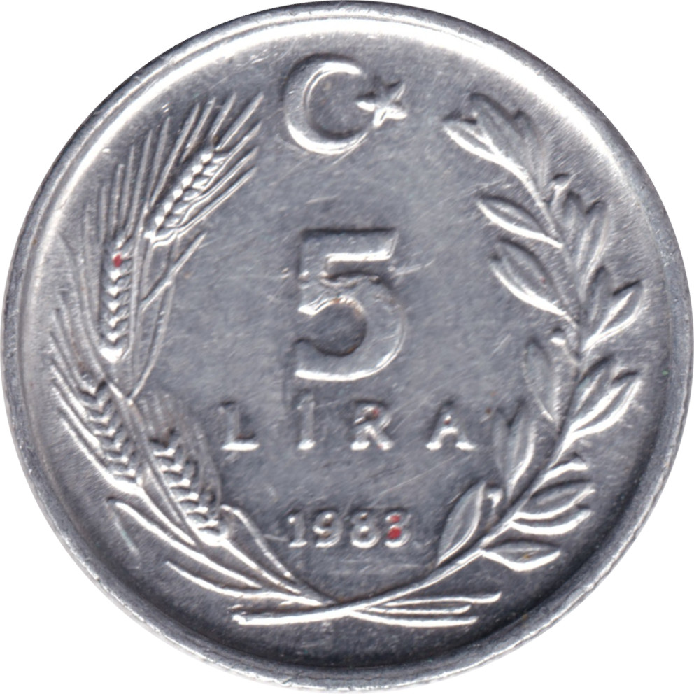 5 lira - Chevalier - Type 2