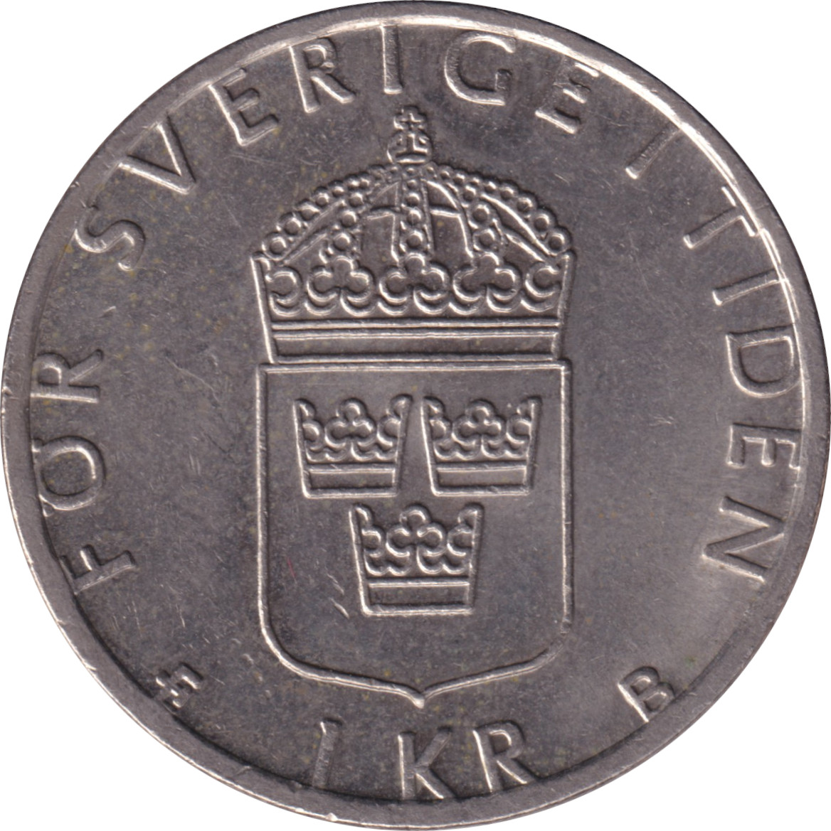 1 krona - Charles XVI - Tête jeune