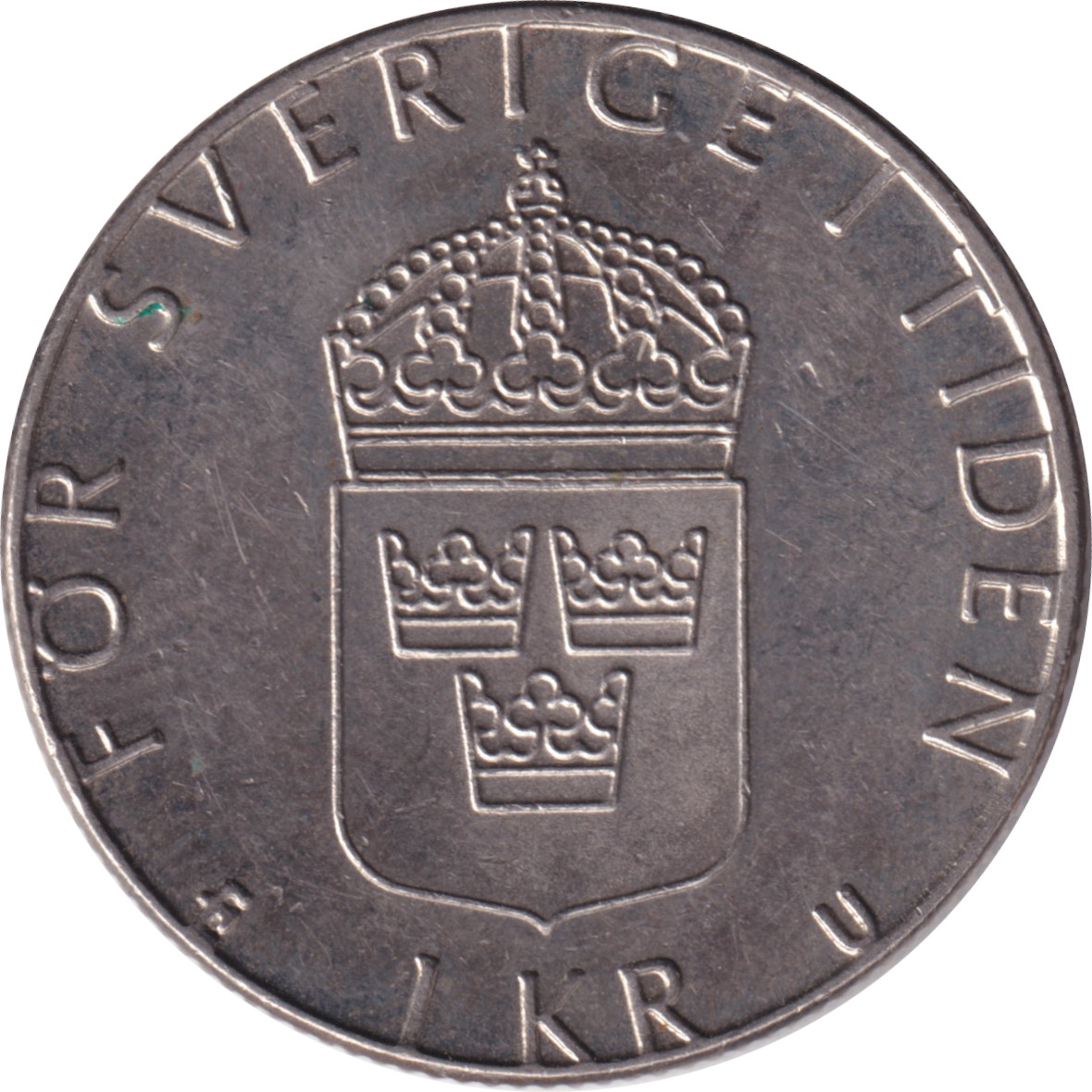 1 krona - Charles XVI - Tête jeune