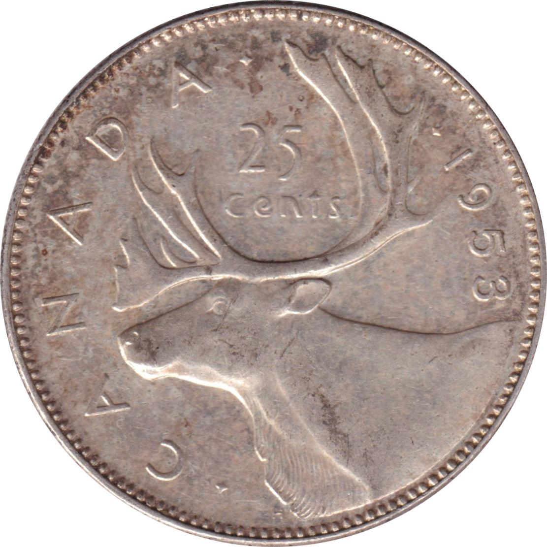 25 cents - Elizabeth II - Young bust