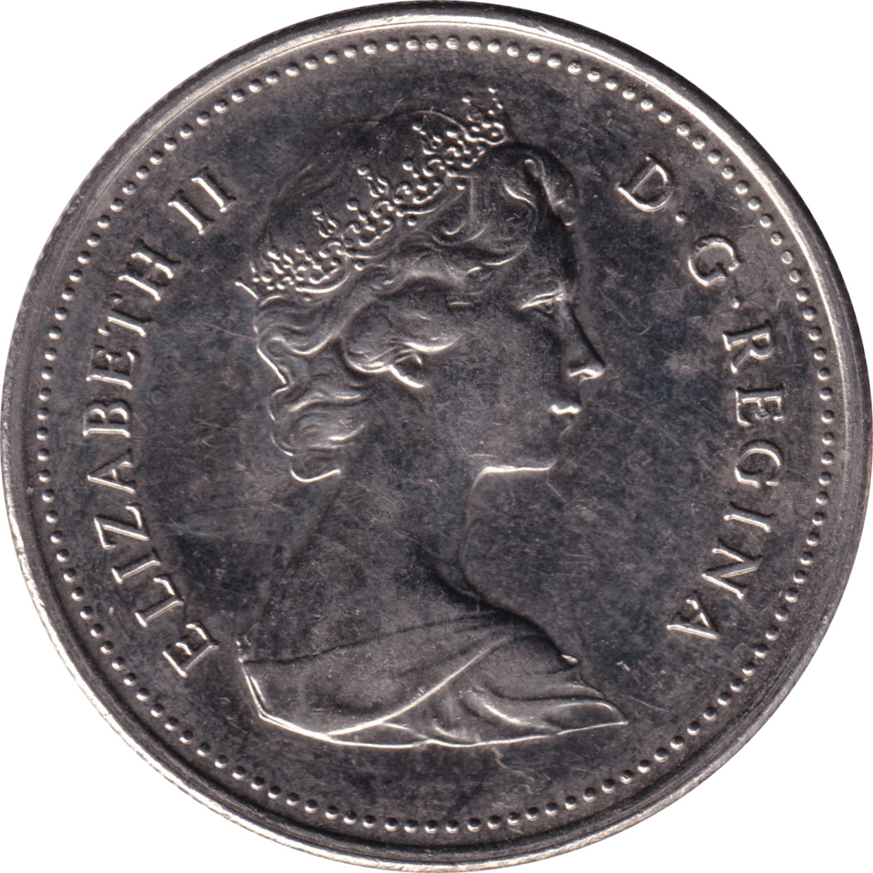 50 cents - Elizabeth II - Buste mature - Légère