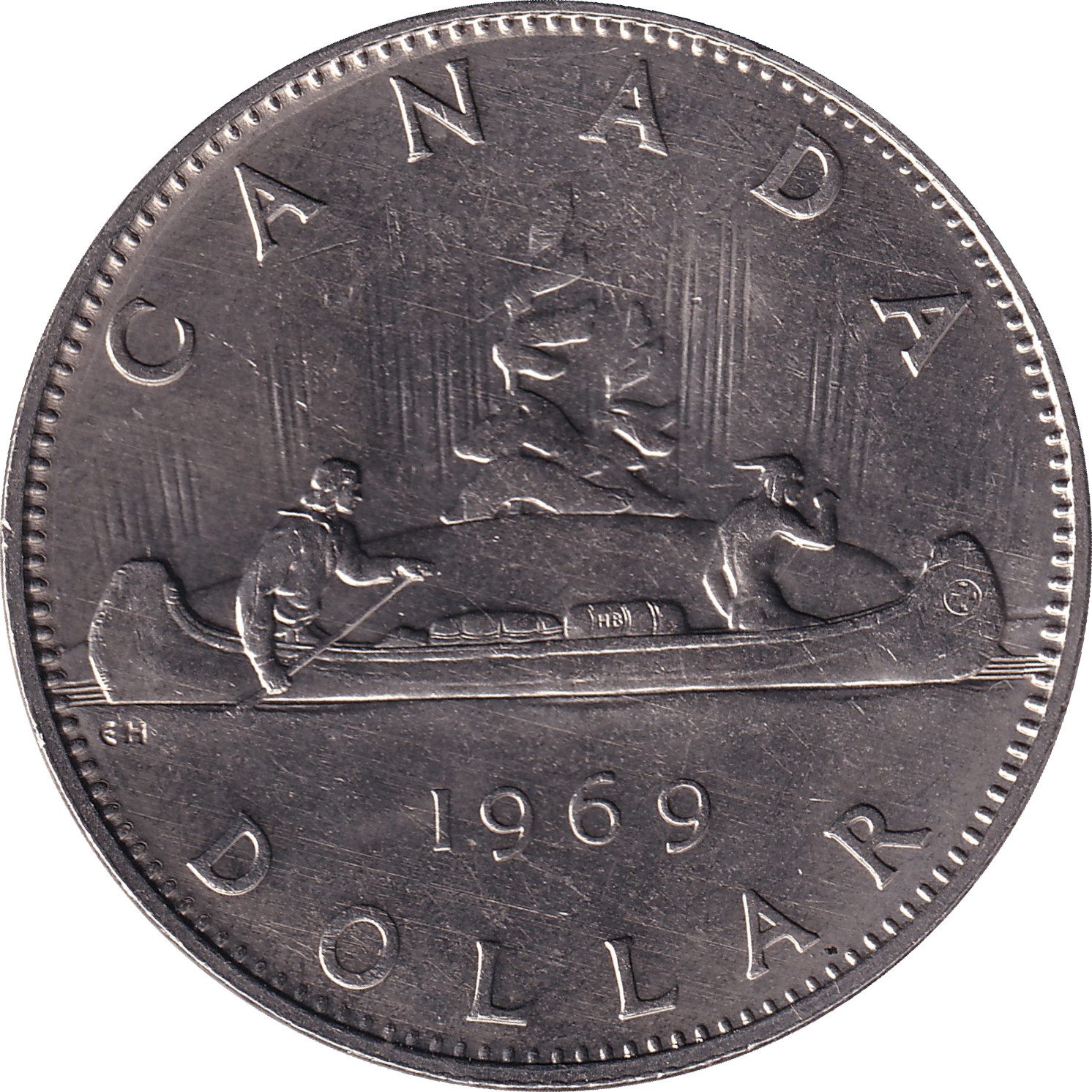 1 dollar - Elizabeth II - Buste mature - Voyageur