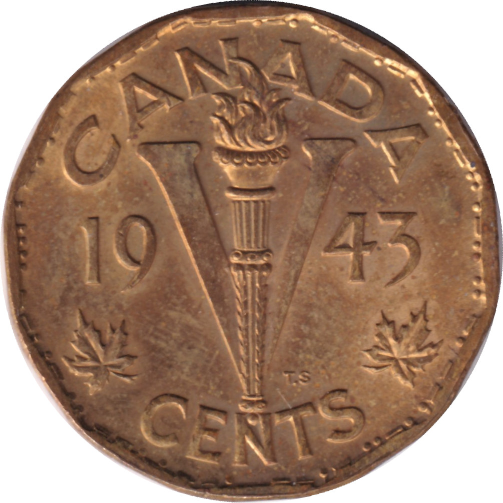 5 cents - George VI - Torche