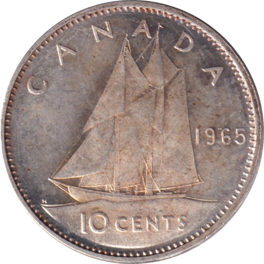 10 cents - Elizabeth II - Buste mature