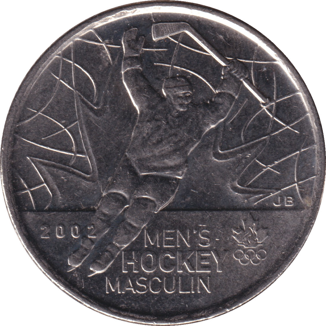 25 cents - Hockey masculin