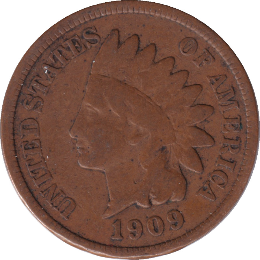 1 cent - Indian Head - Oak Leaves - Bronze