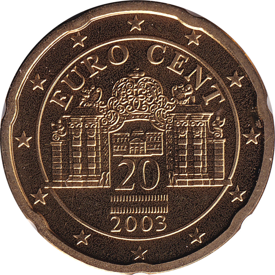 20 eurocents -  Belvedere Palace