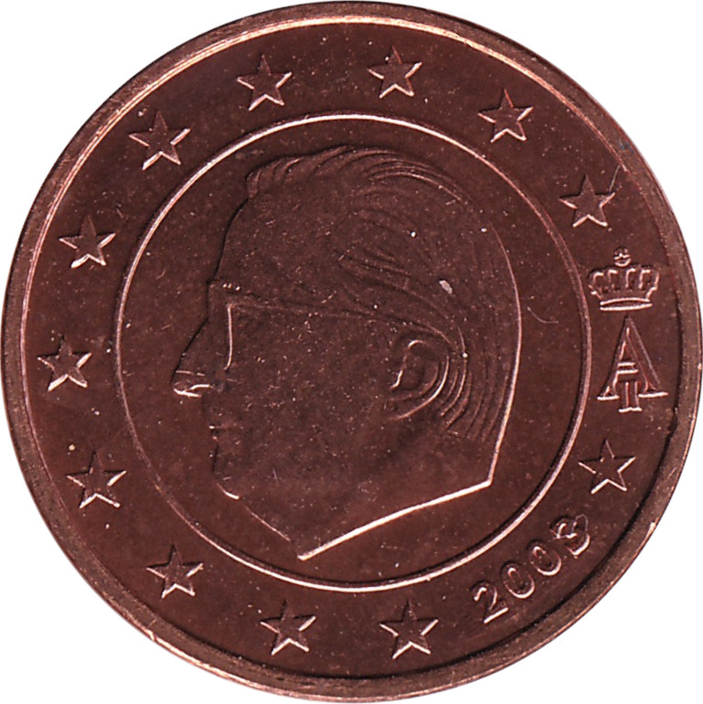 1 eurocent - Albert II - Sans monogramme