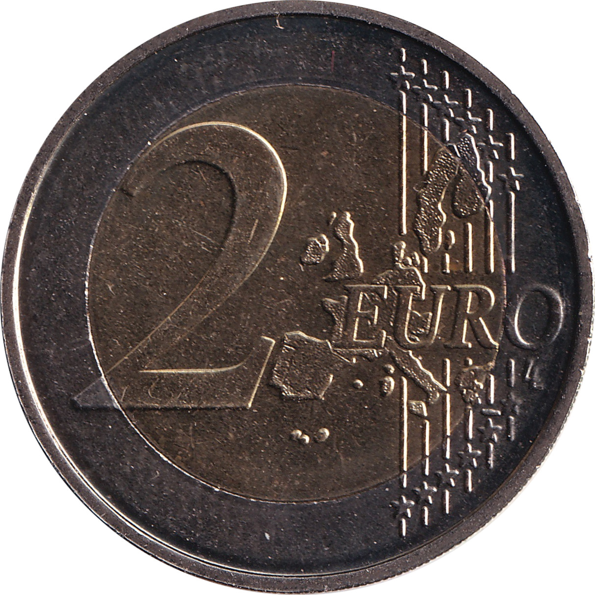 2 euro - Albert II - Sans monogramme - Carte éclatée