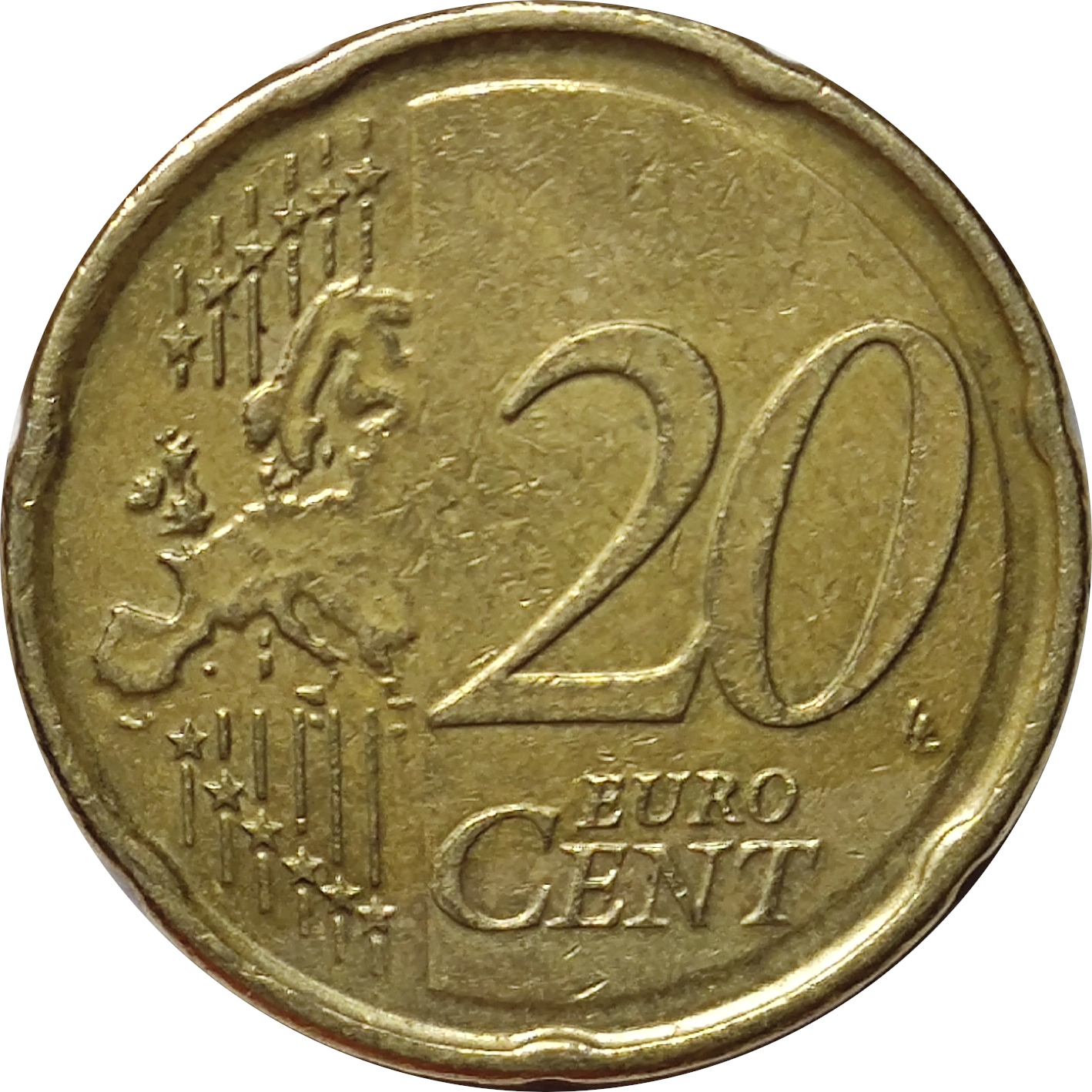 20 eurocents - Albert II - Sans monogramme - Carte unie