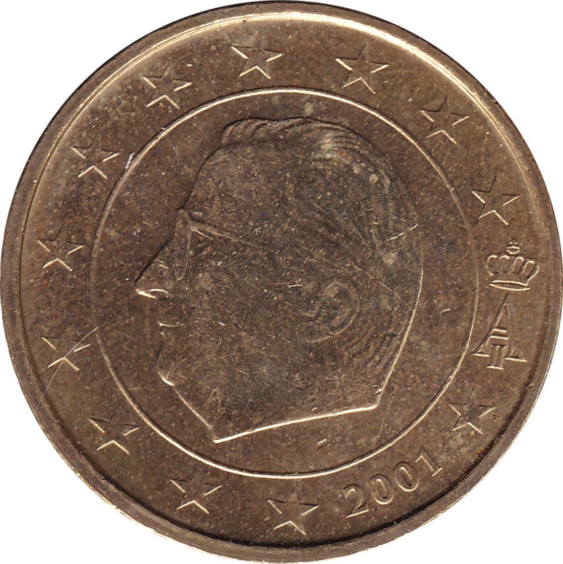 50 eurocents - Albert II - Sans monogramme - Carte éclatée