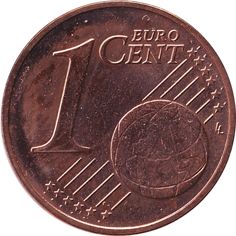 1 eurocent - Carte de l'Estonie