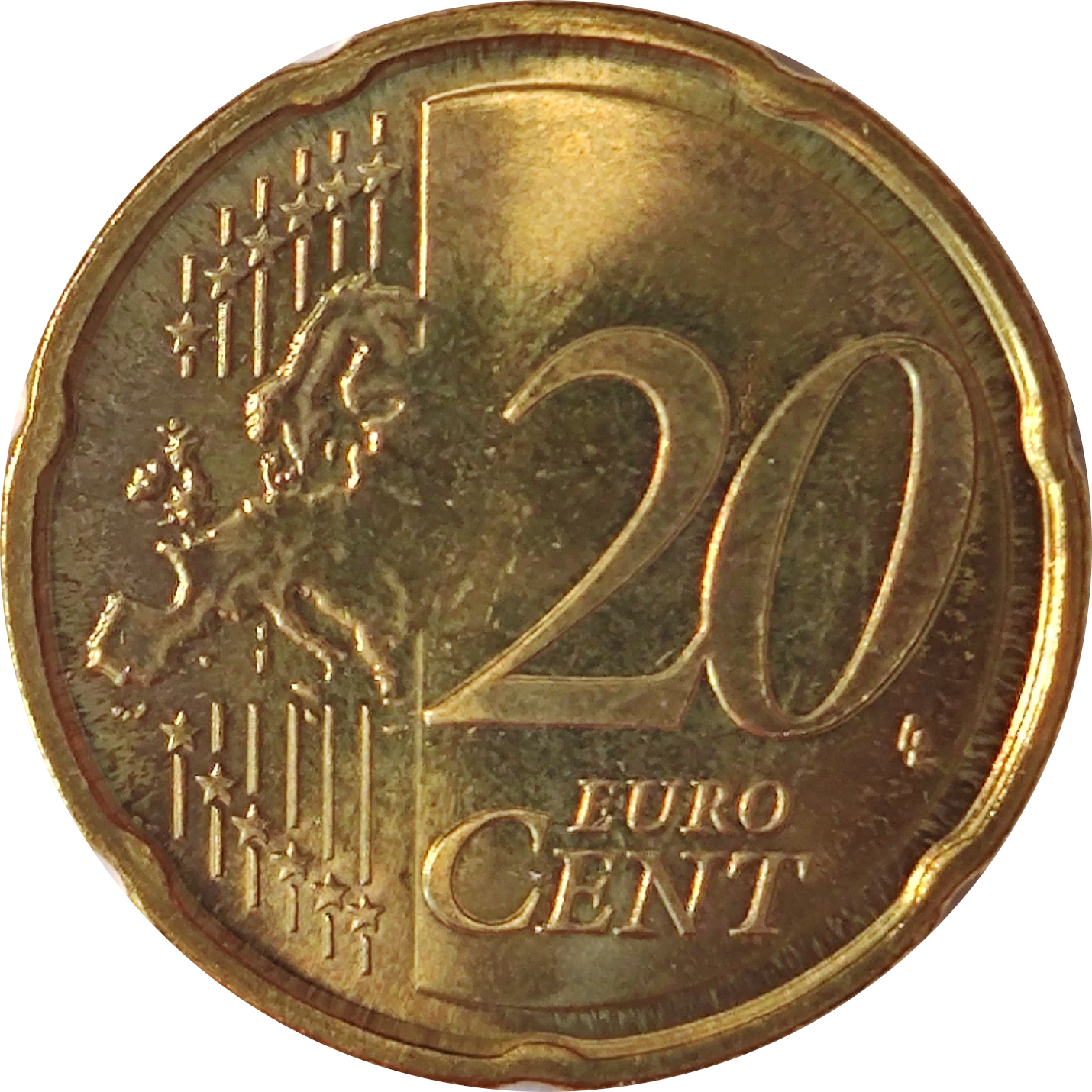20 eurocents - Carte de l'Estonie