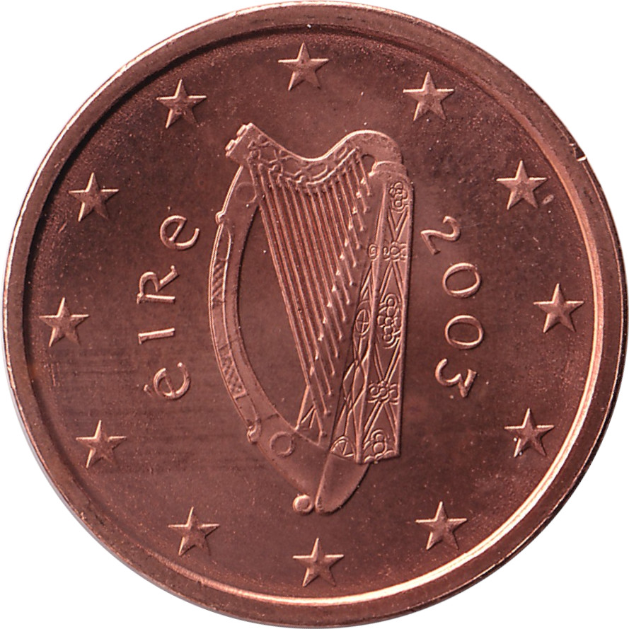 2 eurocents - Lire irlandaise