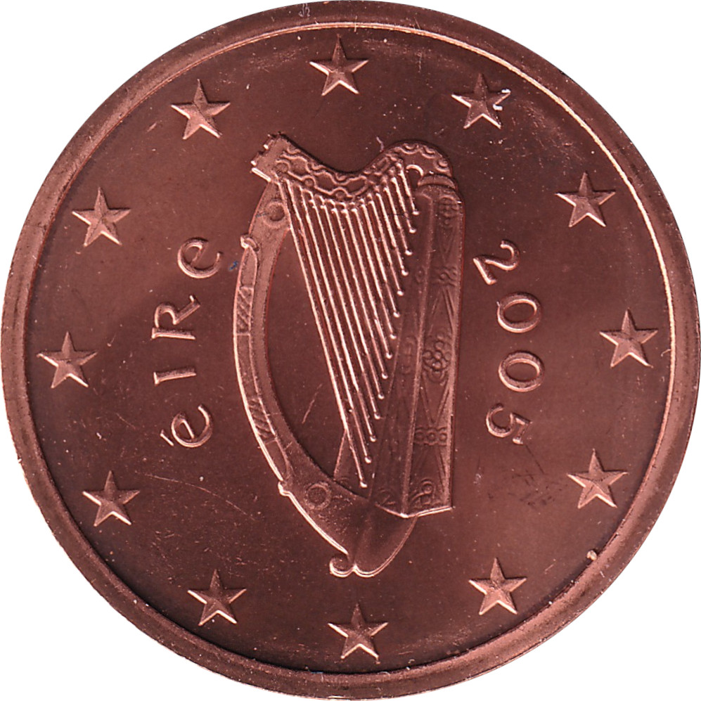 5 eurocents - Lire irlandaise