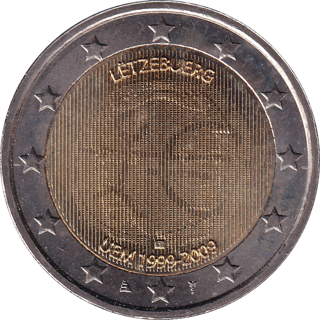 2 euro - Union Économique Monétaire - Luxembourg