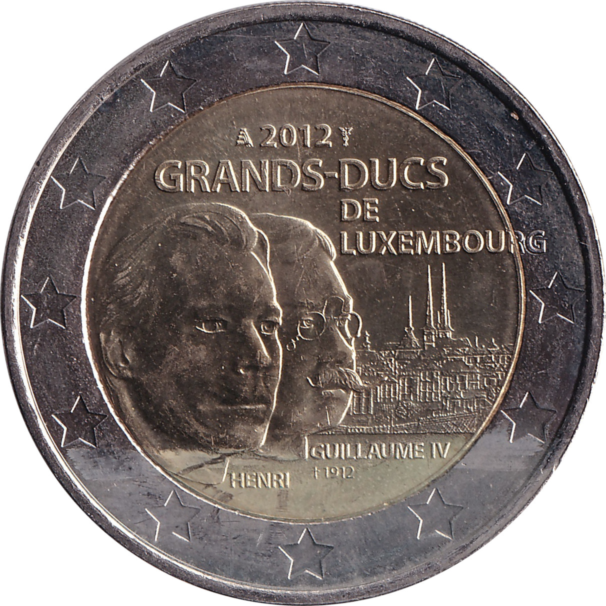 2 euro - Grand-Duc Guillaume IV
