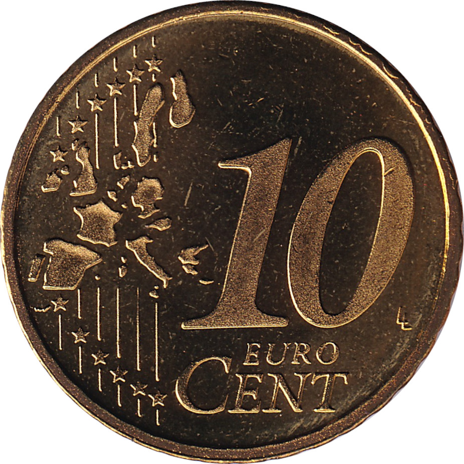 10 eurocents - Béatrix - Carte éclatée