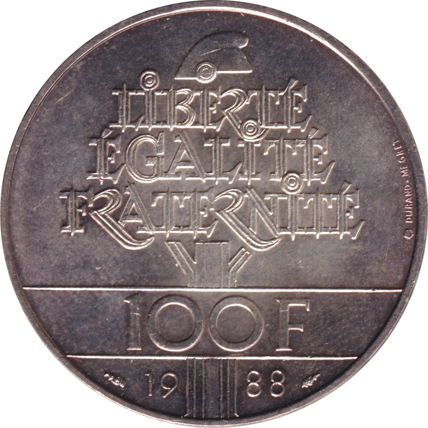 100 francs - Fraternité