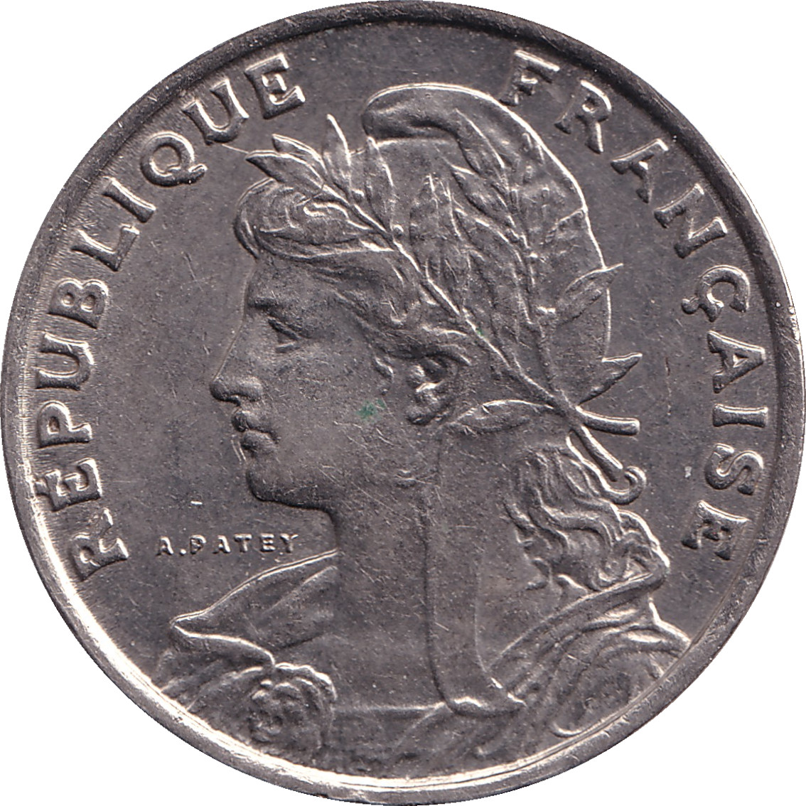 25 centimes - Patey - Cadre