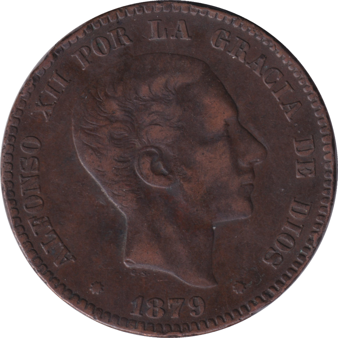 10 centimos - Alphonse XII