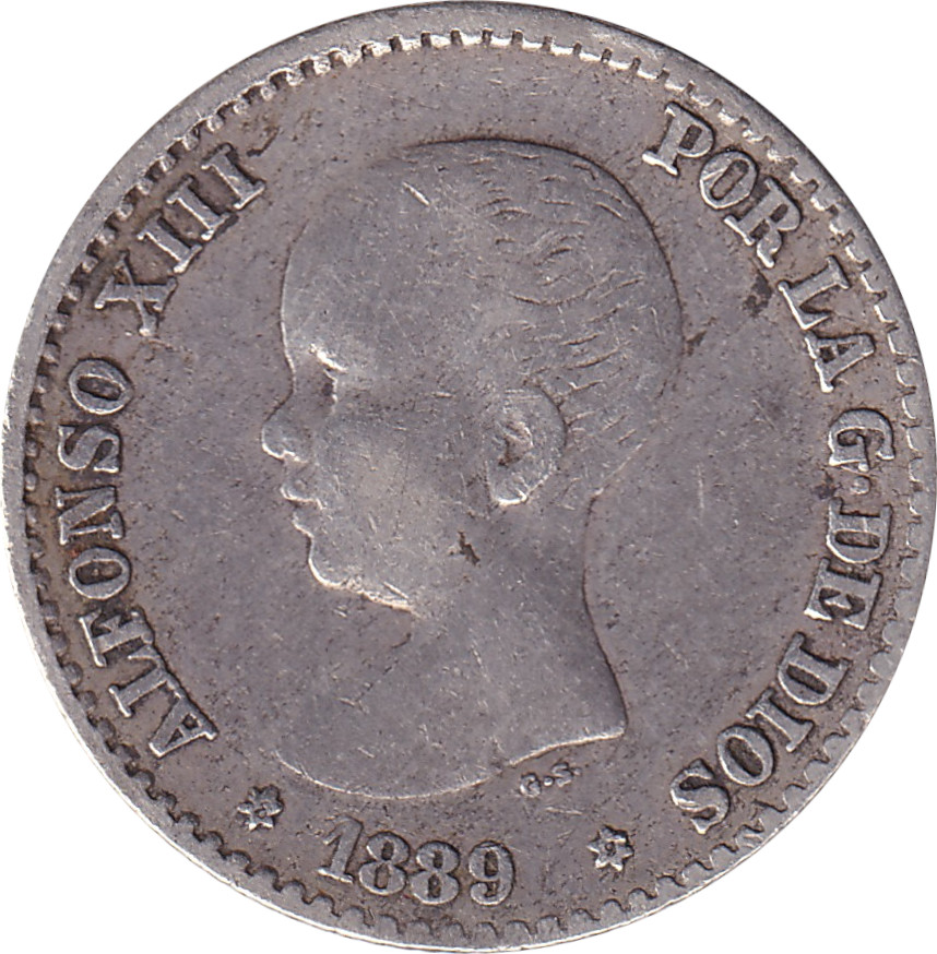 50 centimos - Alphonse XIII - Buste juvénile