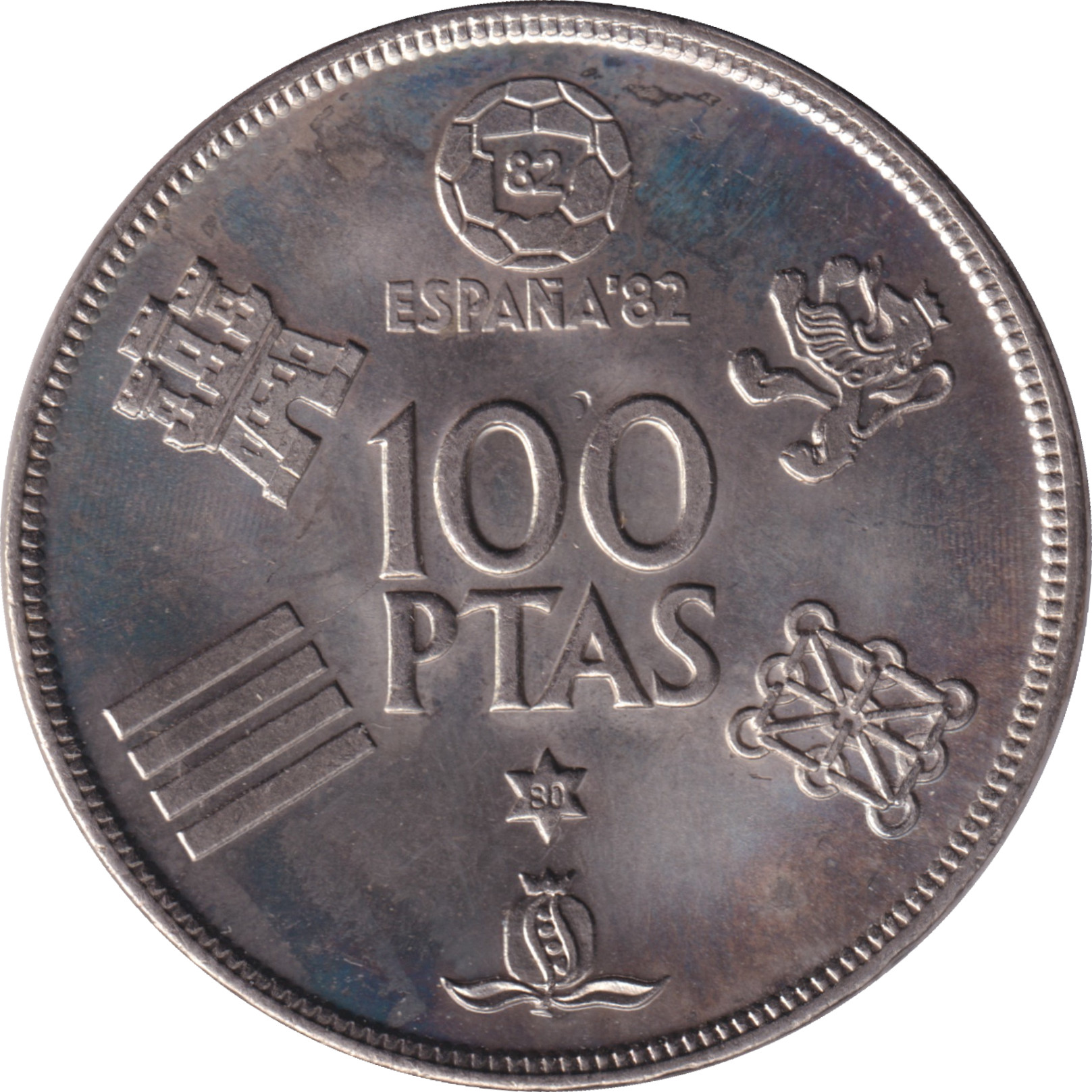 100 pesetas - Juan Carlos I - Coupe du Monde