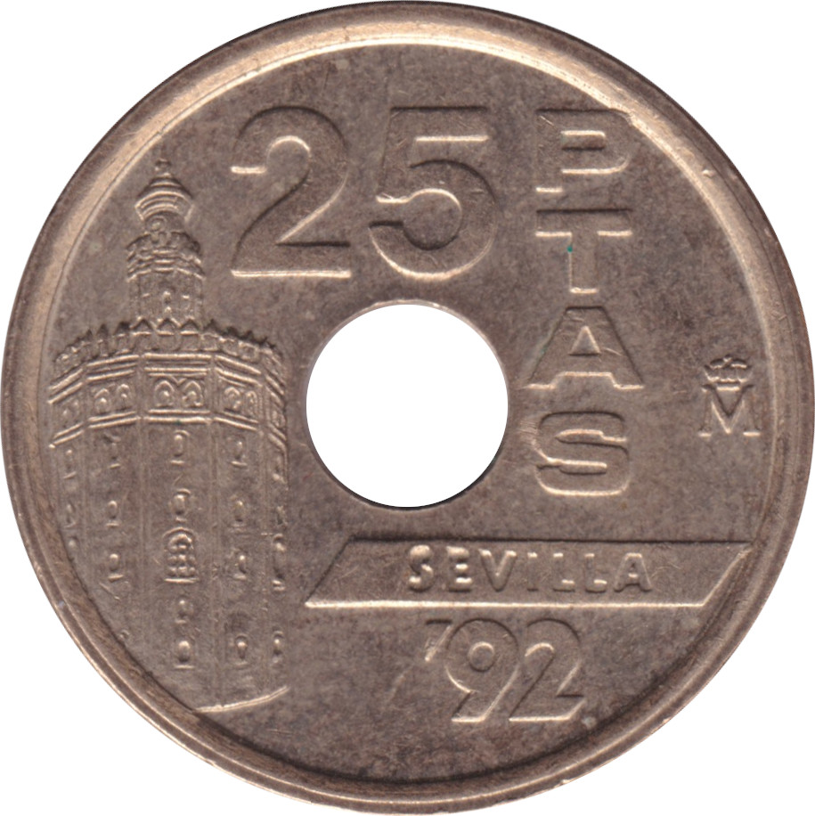 25 pesetas - Séville - Globe