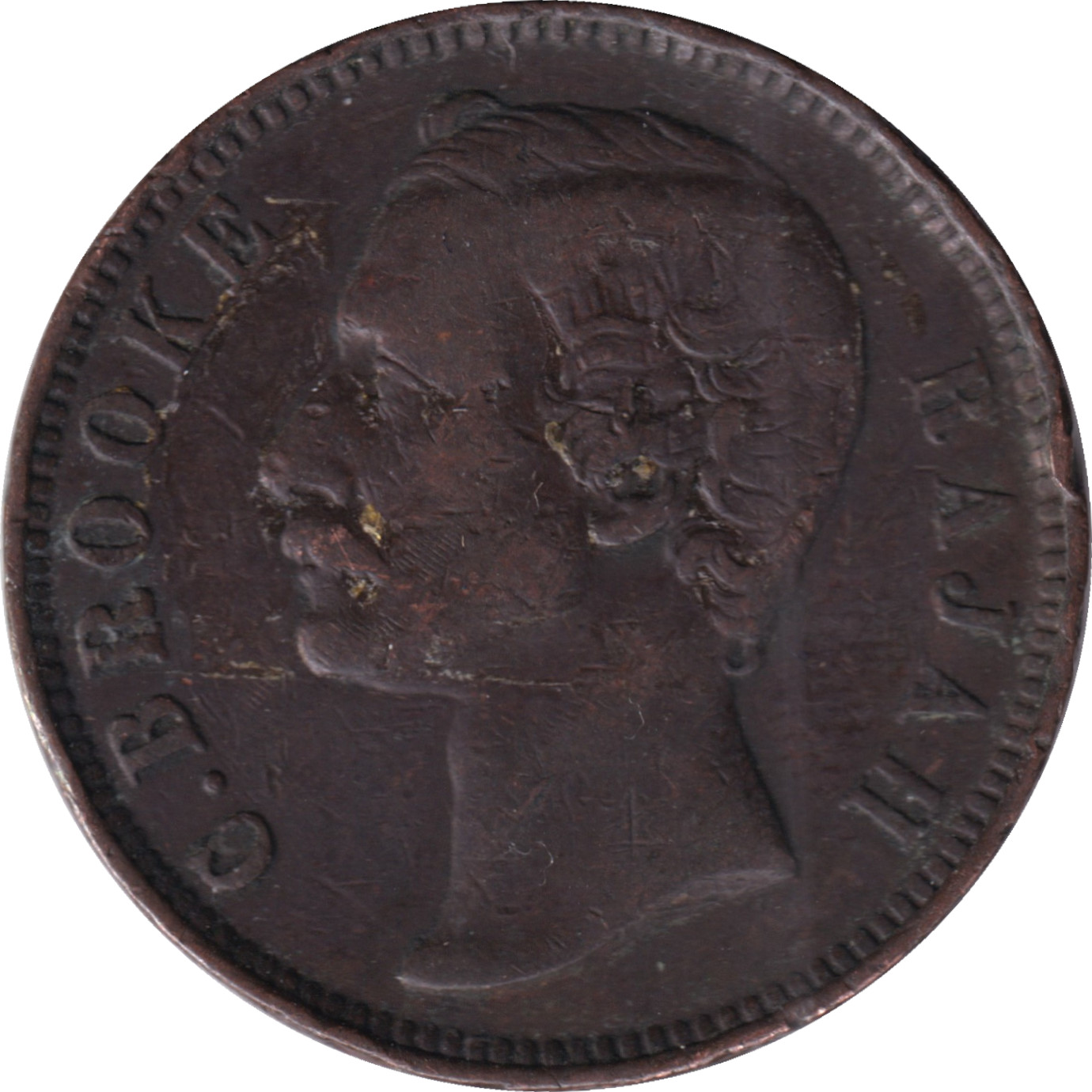 1 cent - Charles J. Brooke - Type 1