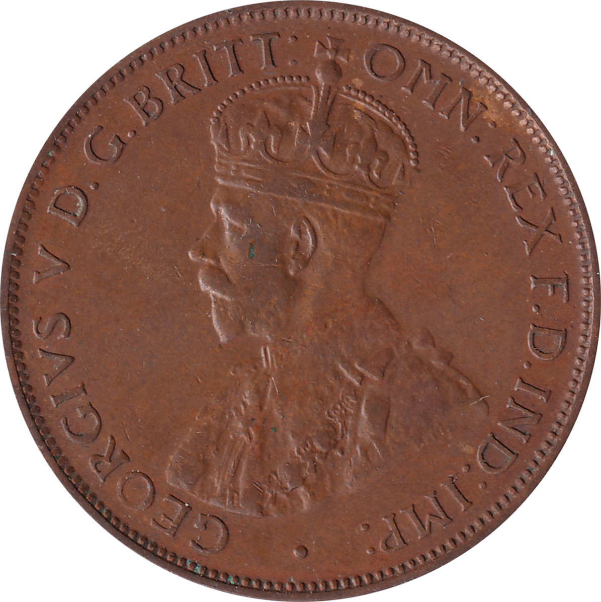 1/2 penny - George V