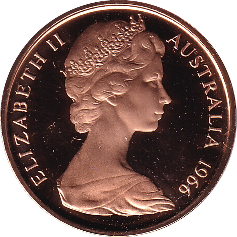 1 cent - Elizabeth II - Buste mature