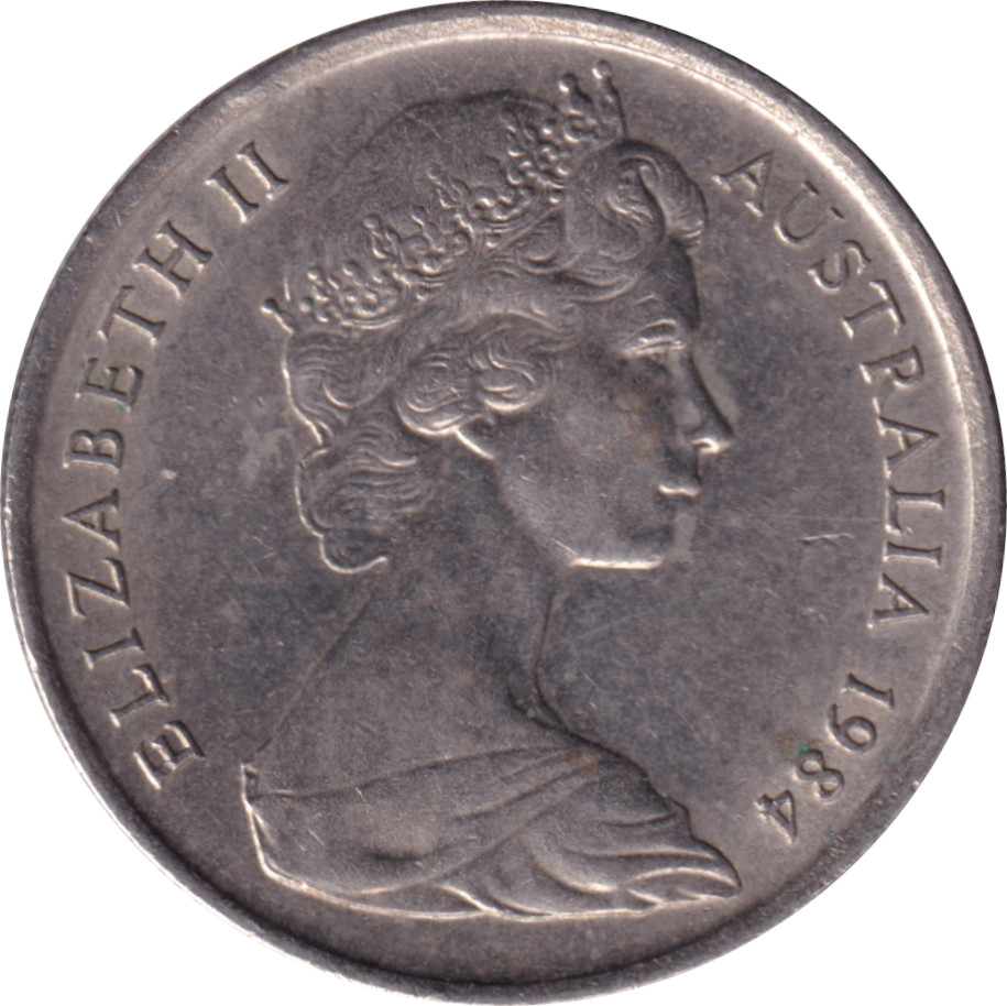 5 cents - Elizabeth II - Buste mature