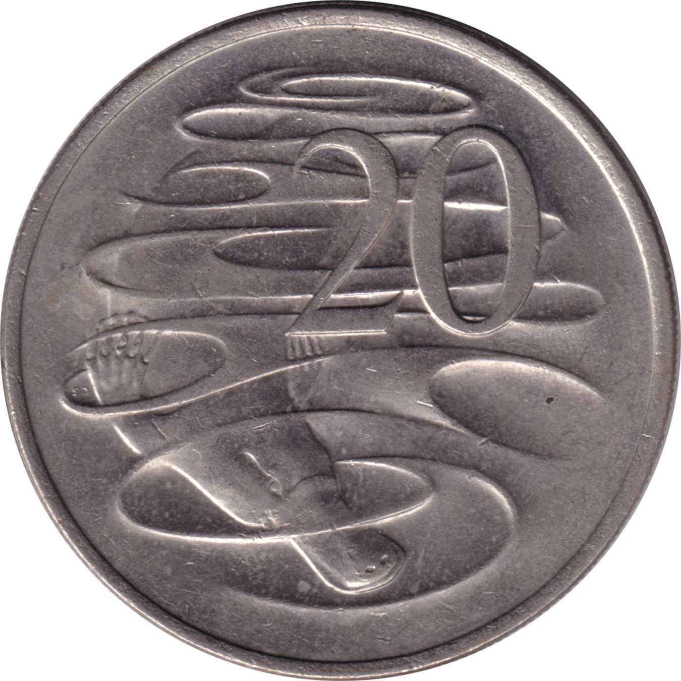 20 cents - Elizabeth II - Buste mature