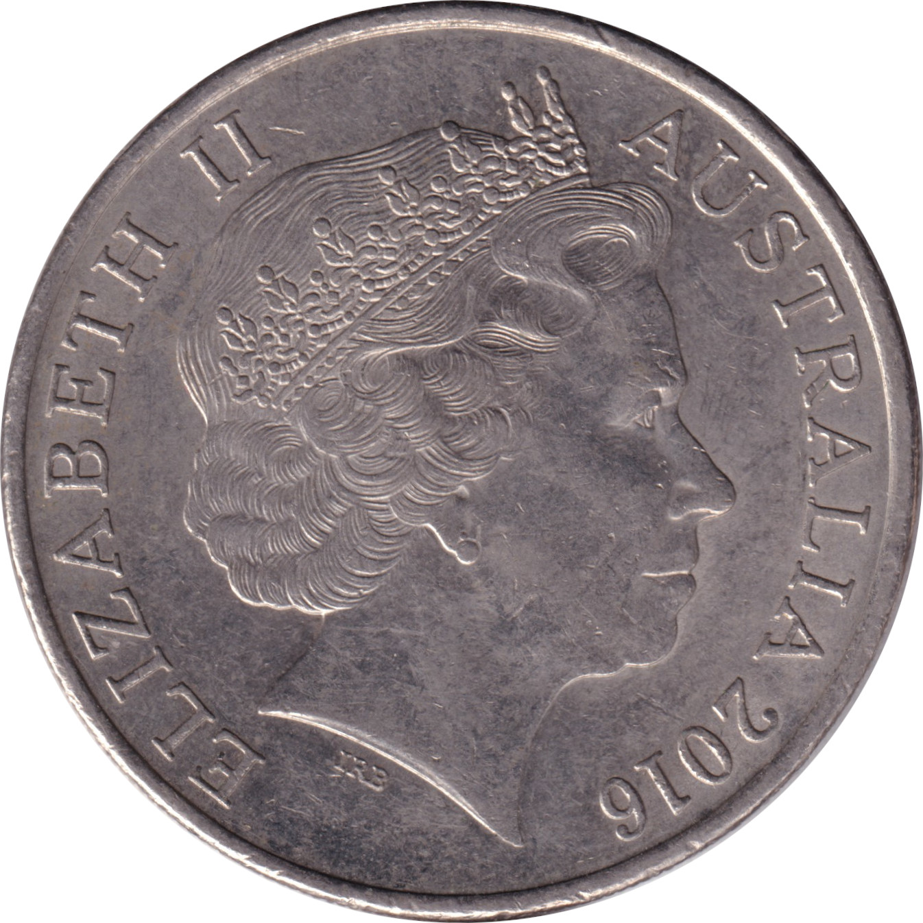 20 cents - Elizabeth II - Tête agée