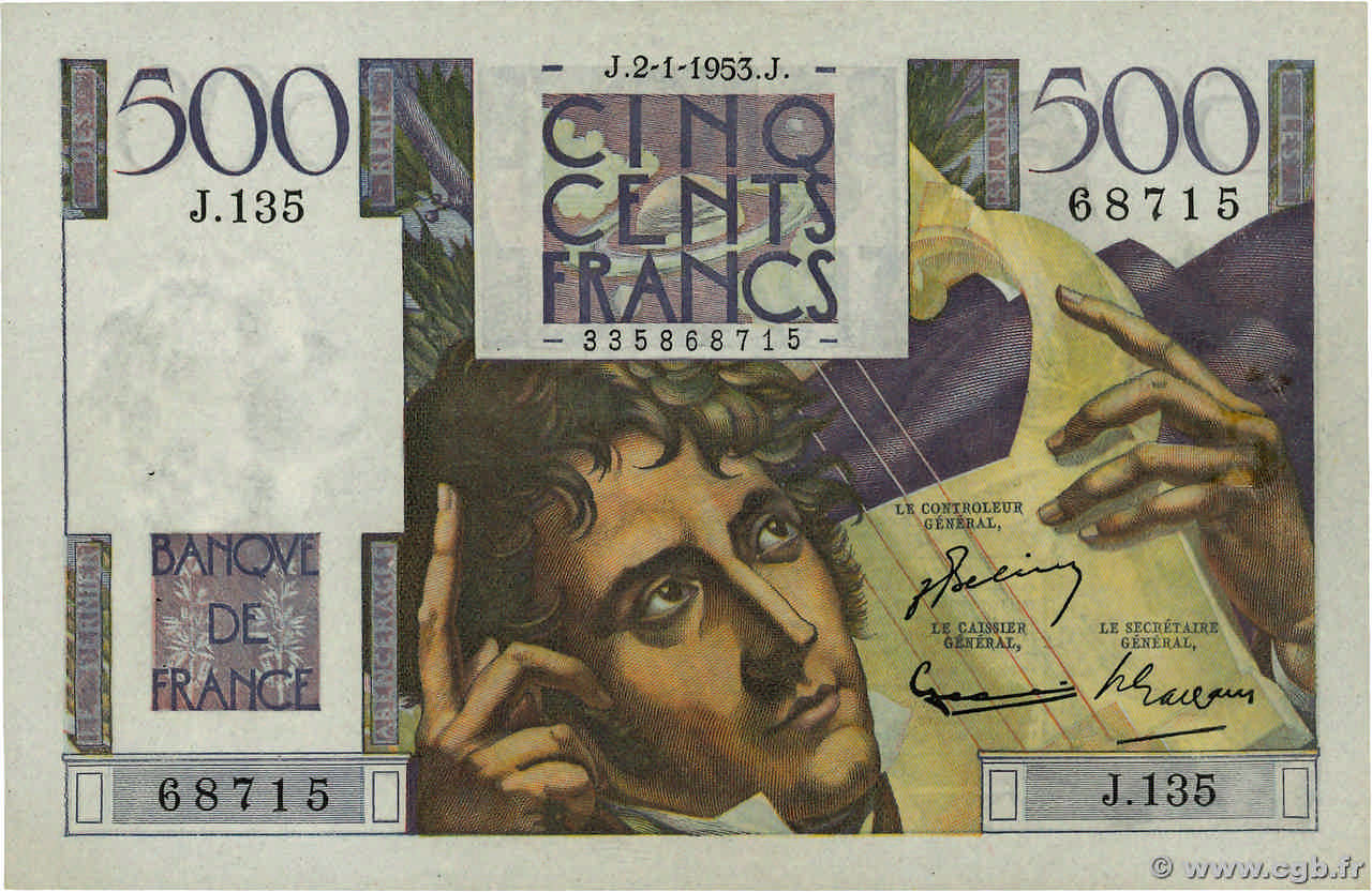 500 francs - Chateaubriand