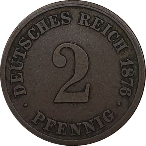 2 pfennig - Guillaume I