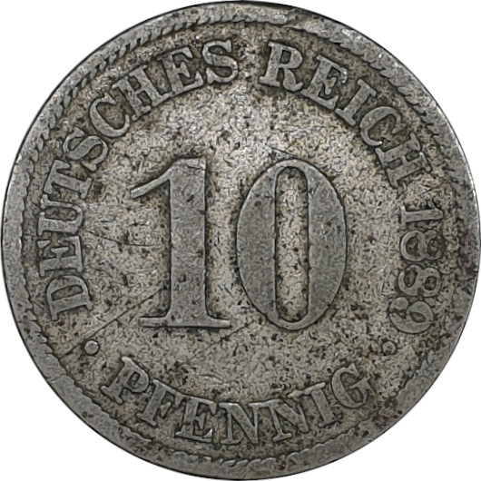 10 pfennig - Guillaume I