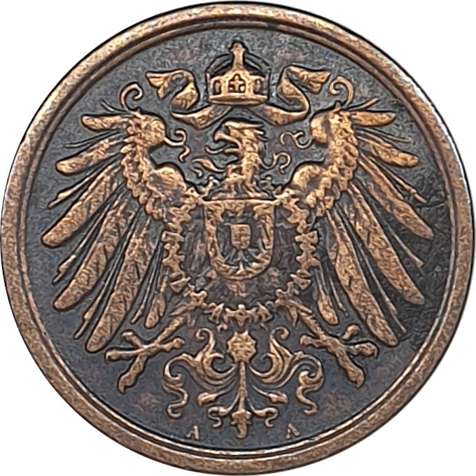 2 pfennig - Guillaume II